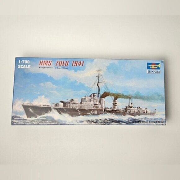 Trumpeter 1/700 HMS Zulu 1941 Model Ship - Picture 1 of 9